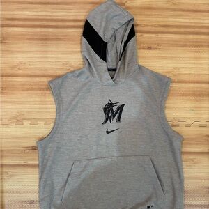 Nike Miami Marlins Sleeveless Hoodie